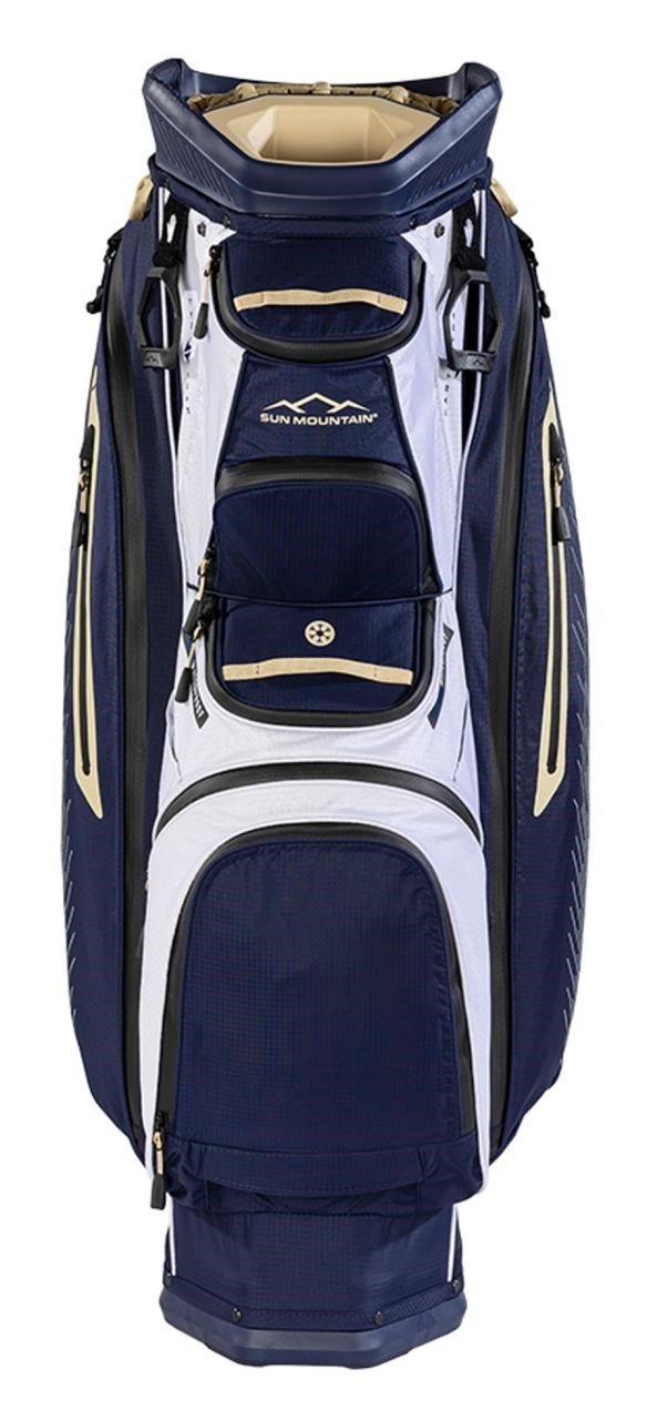 Sun Mountain H2NO C130 cart bag, navy/gold/white