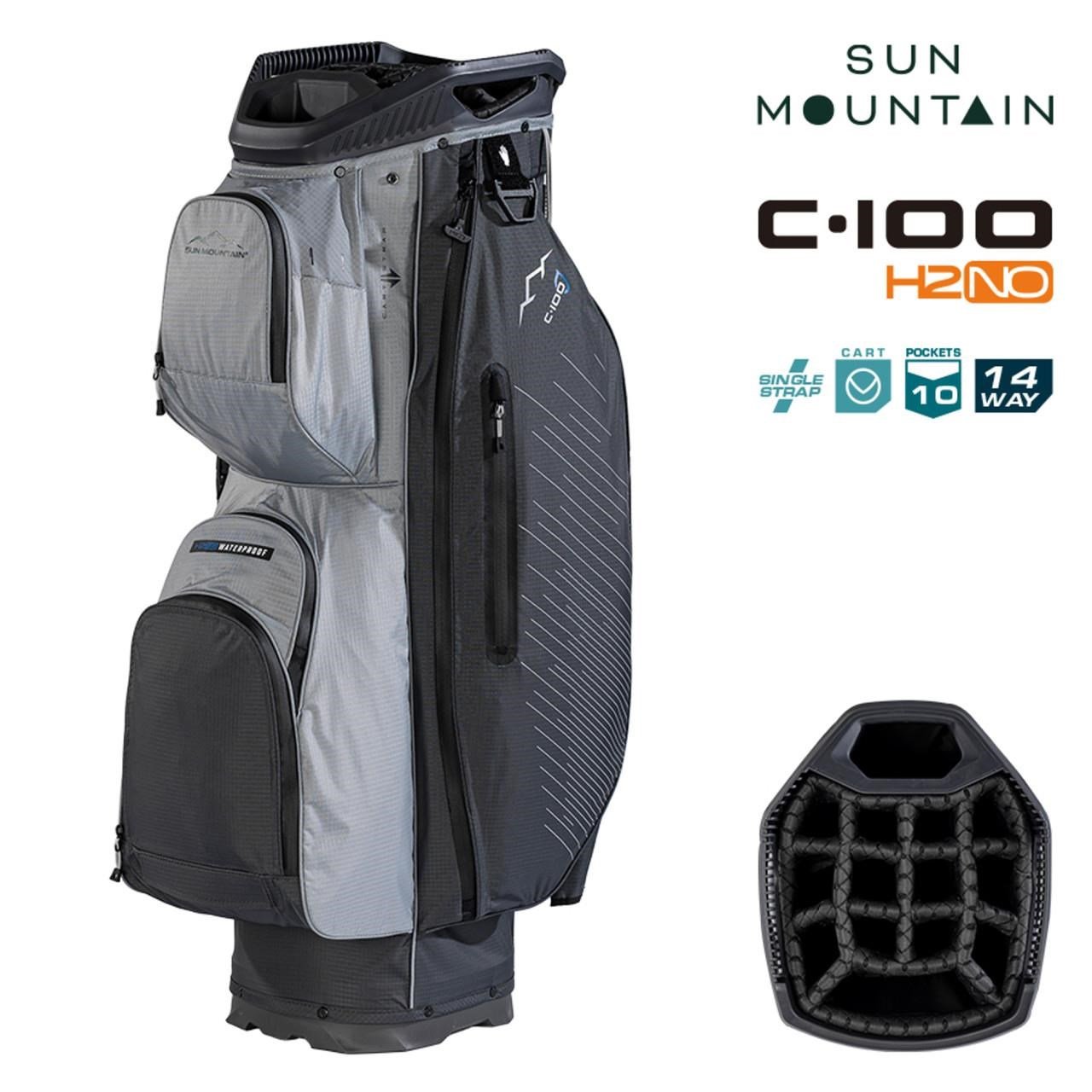 Sun Mountain H2NO C100 Waterproof cart bag, steel/cadet