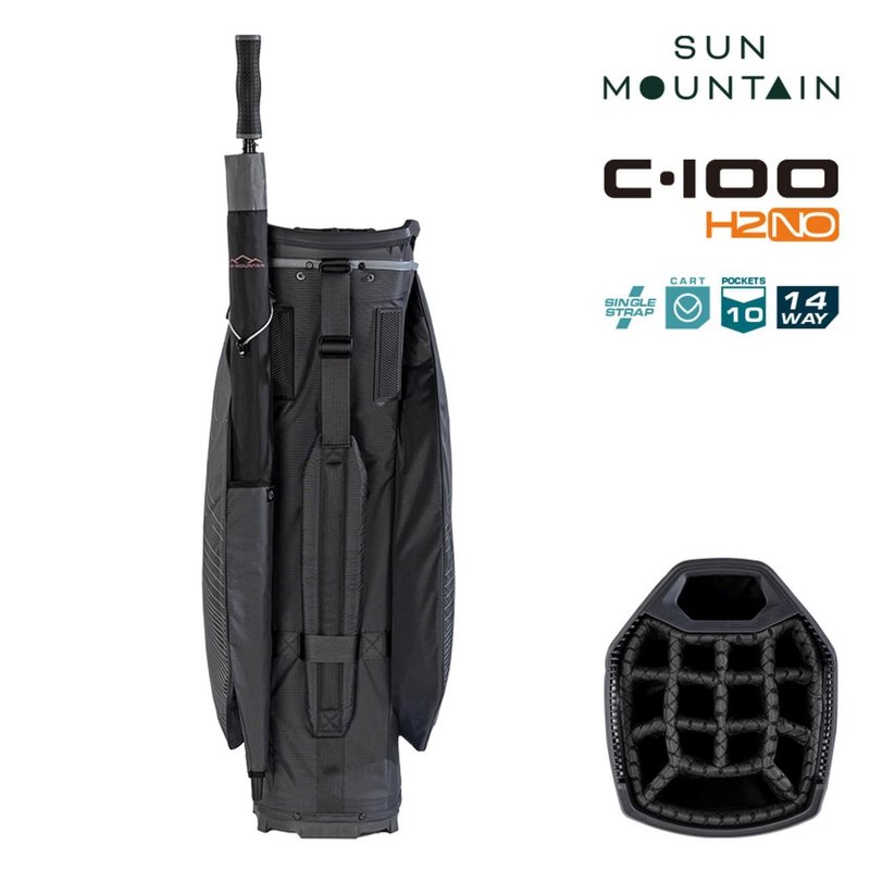 Sun Mountain H2NO C100 Waterproof cart bag, steel/cadet