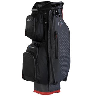 Sun Mountain H2NO C100 Waterproof cart bag, steel/black/red
