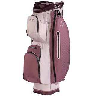 Sun Mountain H2NO C100 Waterproof cart bag, mauve/powder/wine