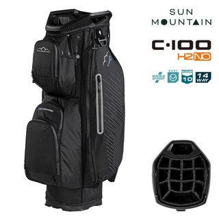Sun Mountain H2NO C100 Waterproof cart bag, svart