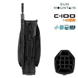 Sun Mountain H2NO C100 Waterproof cart bag, svart