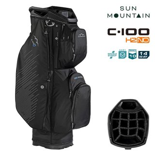 Sun Mountain H2NO C100 Waterproof cart bag, svart