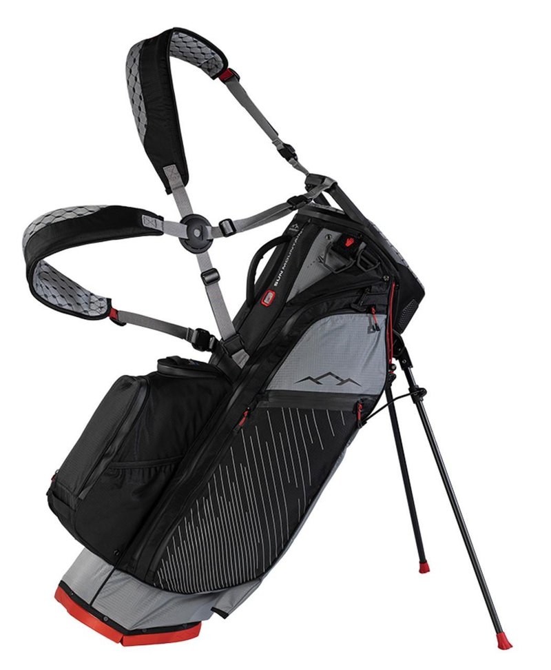 Sun Mountain H2NO E-4.5 14 Way VLO vattentät stand bag, nickel/svart/röd