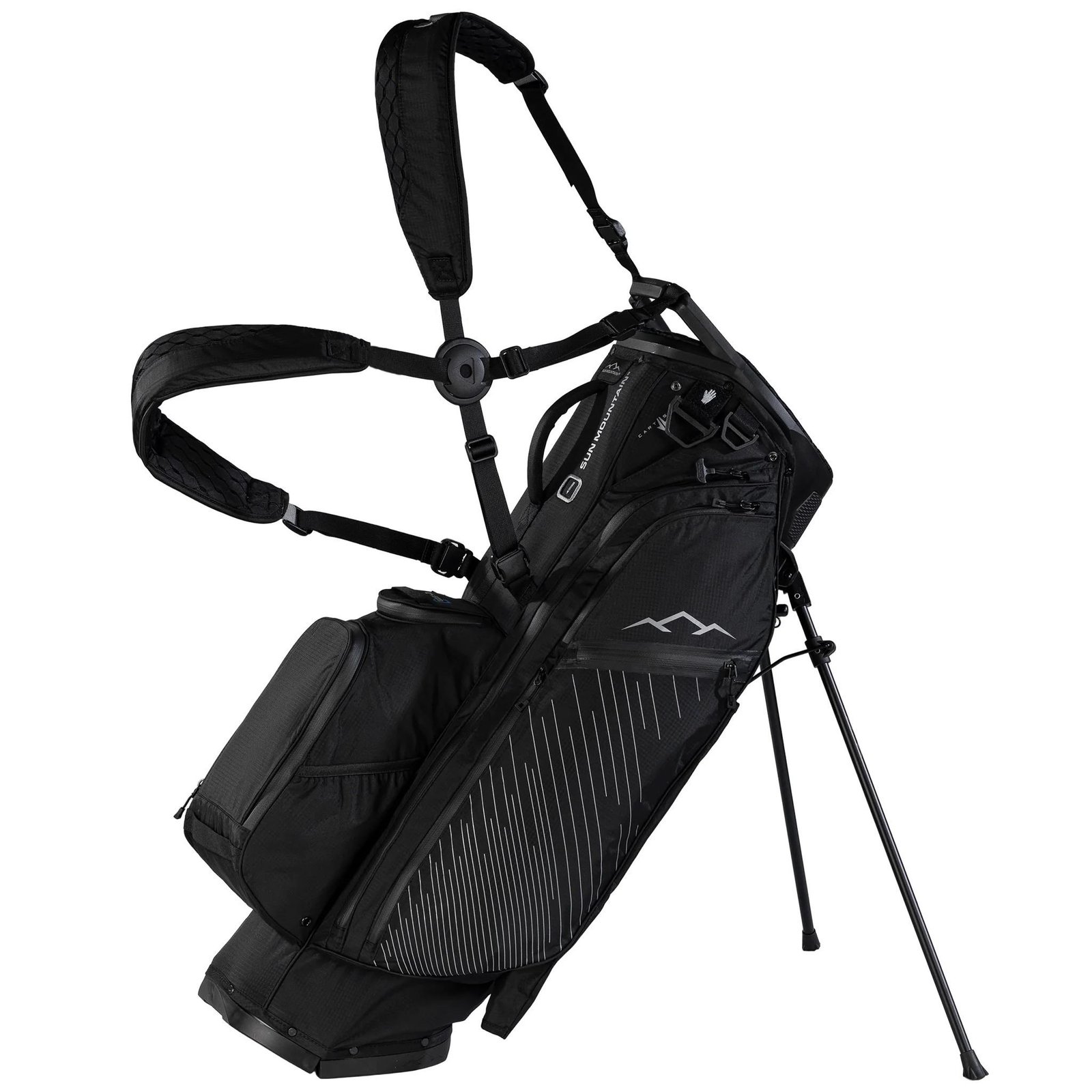 Sun Mountain H2NO E-4.5 14 Way VLO vattentät stand bag, svart/stål