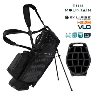 Sun Mountain H2NO E-4.5 14 Way VLO vattentät stand bag, svart/stål