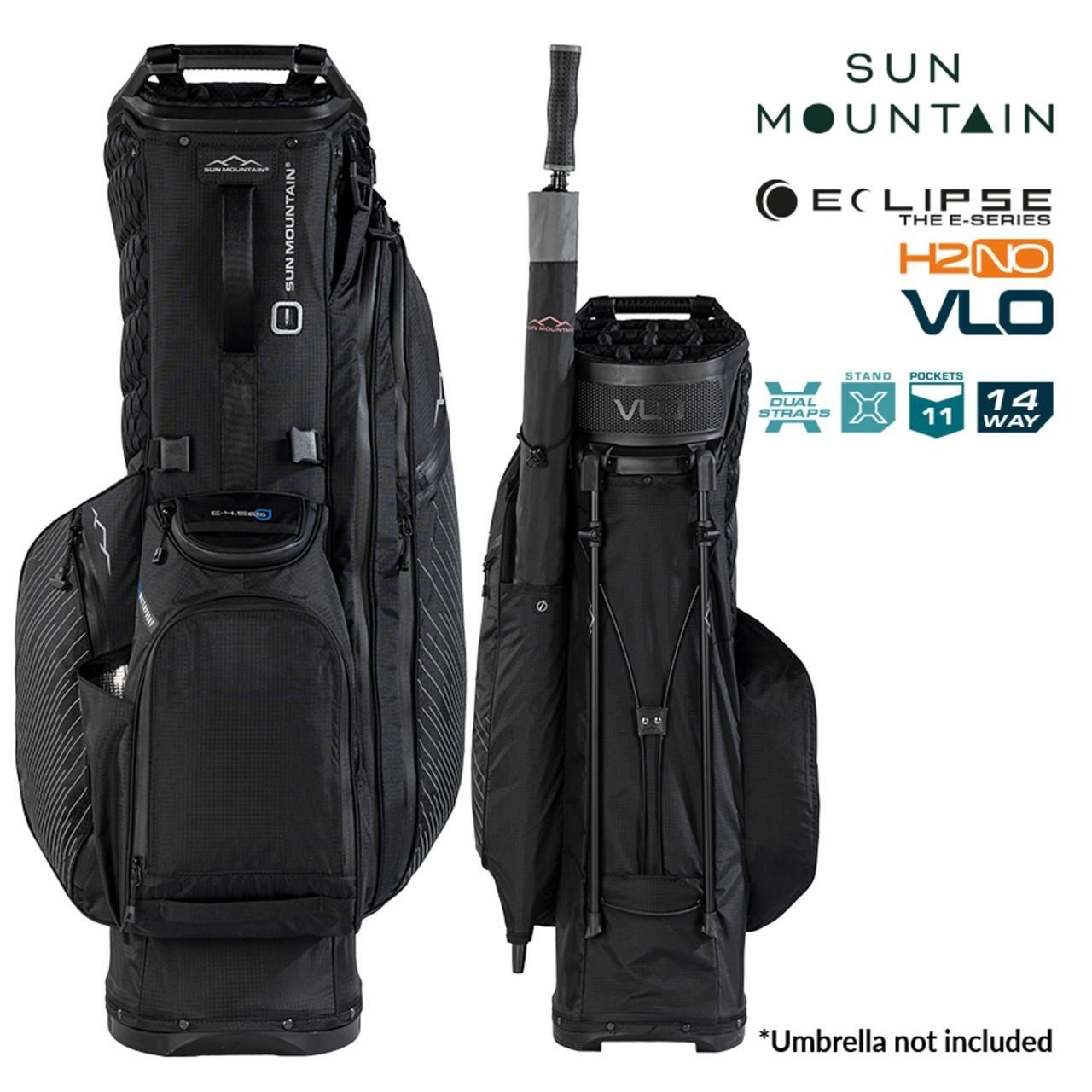 Sun Mountain H2NO E-4.5 14 Way VLO vattentät stand bag, svart/stål