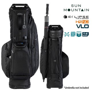 Sun Mountain H2NO E-4.5 14 Way VLO vattentät stand bag, svart/stål