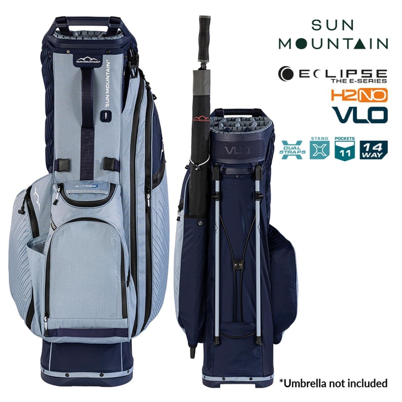 Sun Mountain H2NO E-4.5 14 WAY VLO vattentät stand bag, navy/ash