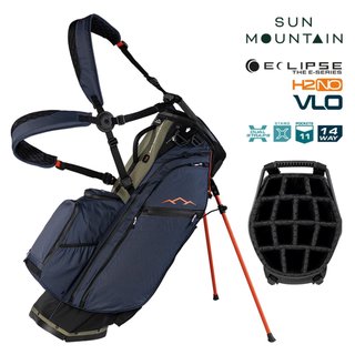 Sun Mountain H2NO E-4.5 14 Way VLO vattentät stand bag, svart/ink/olive