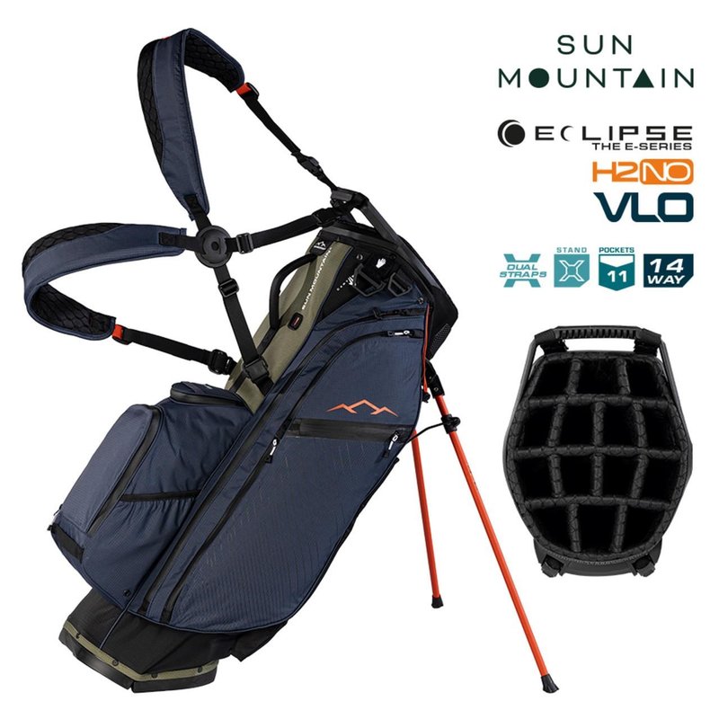 Sun Mountain H2NO E-4.5 14 Way VLO vattentät stand bag, svart/ink/olive