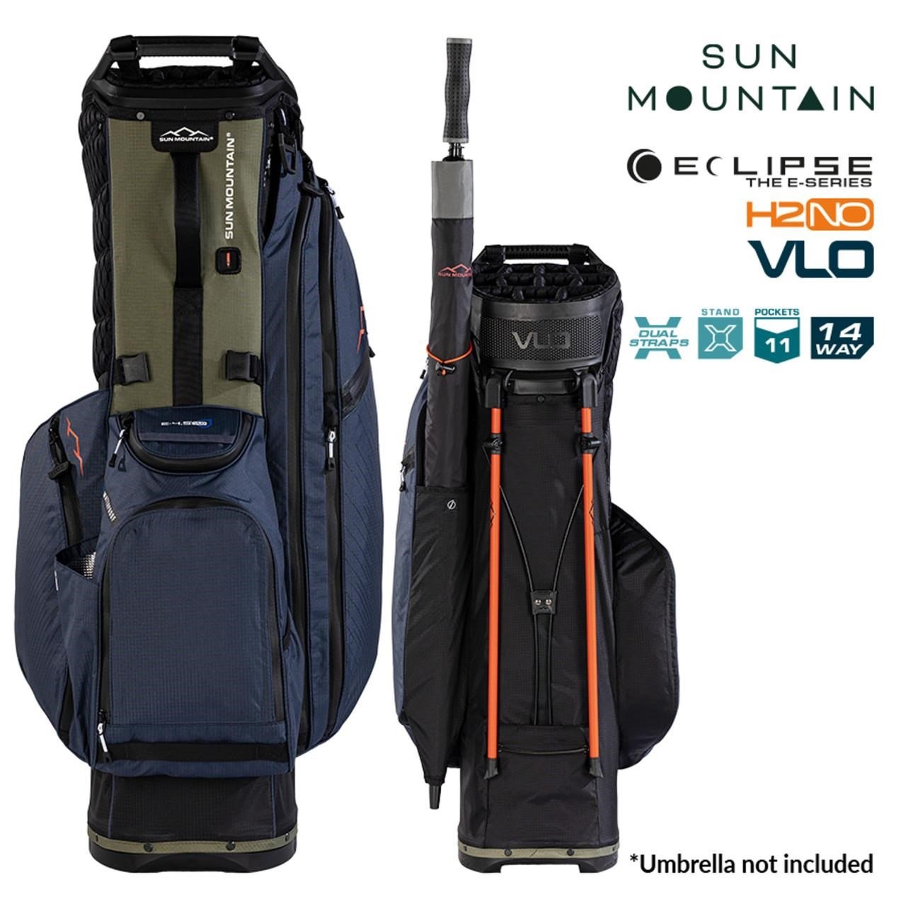 Sun Mountain H2NO E-4.5 14 Way VLO vattentät stand bag, svart/ink/olive