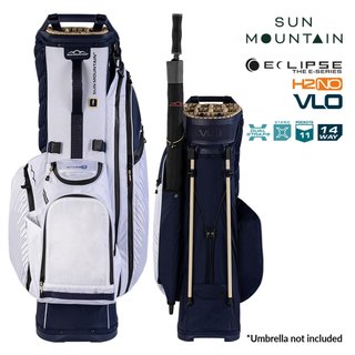 Sun Mountain H2NO E-4.5 14 Way VLO vattentät stand bag, navy/guld/vit