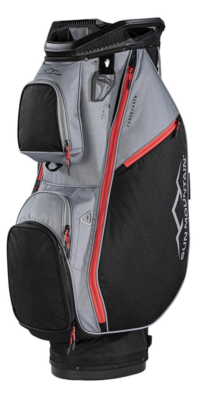 Sun Mountain Forerunner cart bag, black/nickel/red