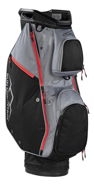 Sun Mountain Forerunner cart bag, black/nickel/red