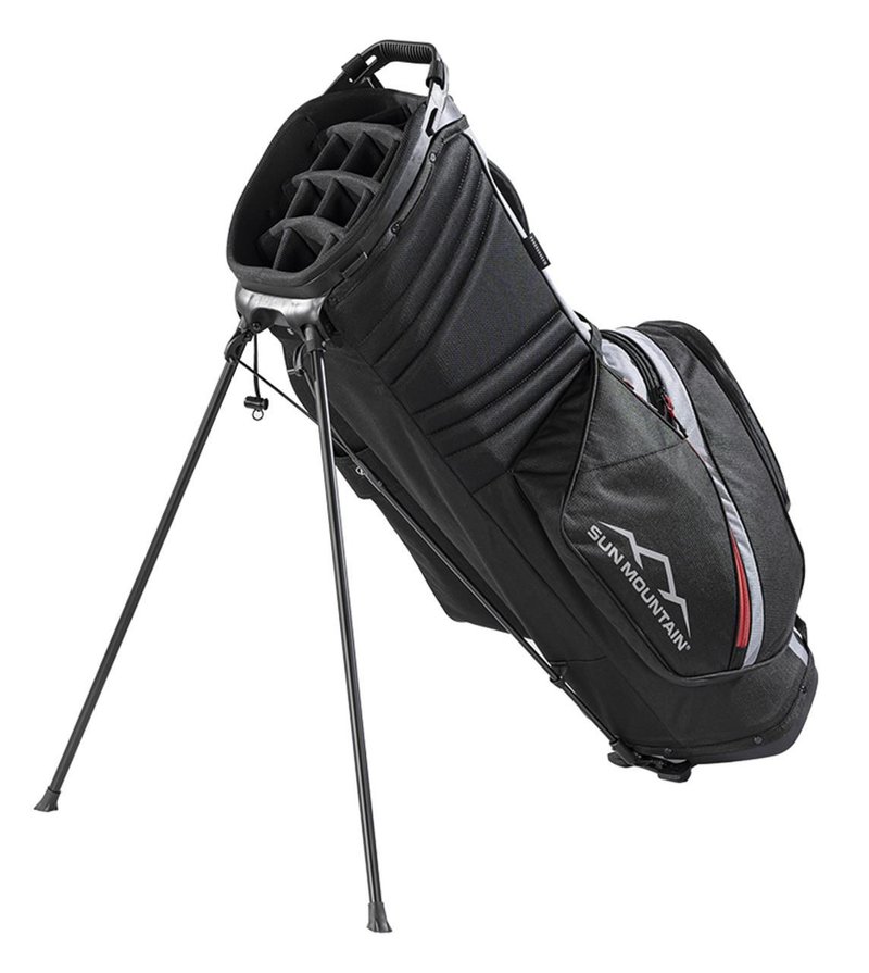 Sun Mountain Forerunner stand bag, black/nickel/red