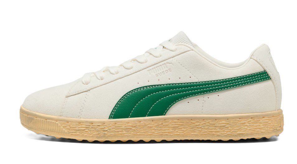 Puma Golf Puma Suede 30904 herr golfskor, beige