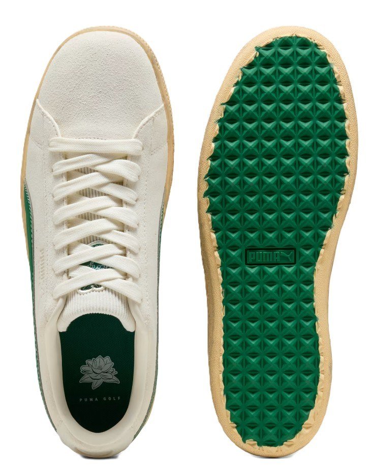 Puma Golf Puma Suede 30904 herr golfskor, beige