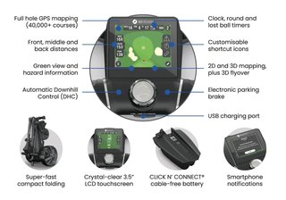 Motocaddy NEW M5 GPS DHC elektrisk vagn, Ultra Lithium