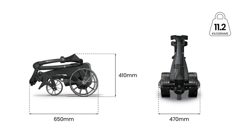 Motocaddy NEW M5 GPS DHC elektrisk vagn, Ultra Lithium