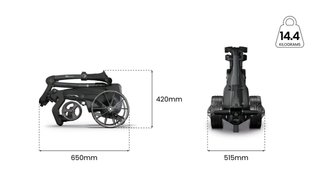 Motocaddy NEW M7 REMOTE DHC elektrisk trolley 2026, M7 Ultra Lithium, grafit