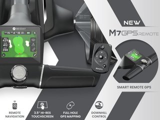 Motocaddy NEW M7 GPS REMOTE DHC elektrisk trolley 2026, M7 Ultra Lithium, grafit
