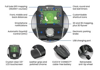 Motocaddy NEW M-TECH GPS elektrisk vagn, grafitgrå