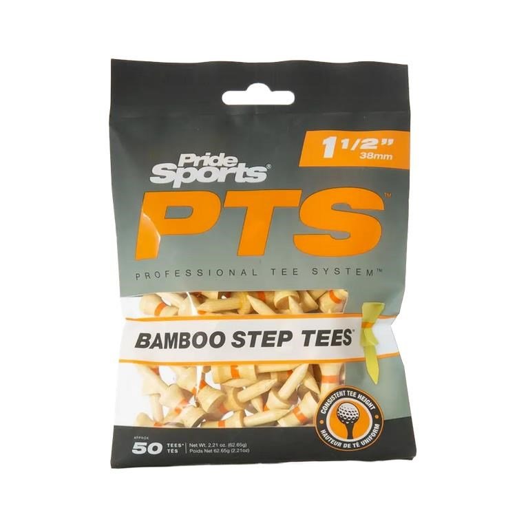 Pride Sports PTS Bamboo Step Tees 38mm 50-pack, orange