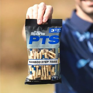 Pride Sports PTS Bamboo Step Tee 83mm / 3 1/4" (50 tees), blå
