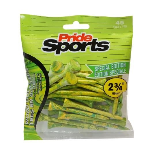 Pride Sports Special Edition Paint Splatter Tees (45 tees) 69 mm gröna/gula