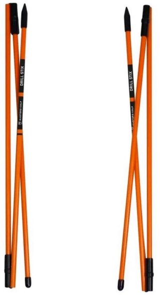Masters Golf Masters Tri-Fold Drill-Stix träningshjälpmedel, orange
