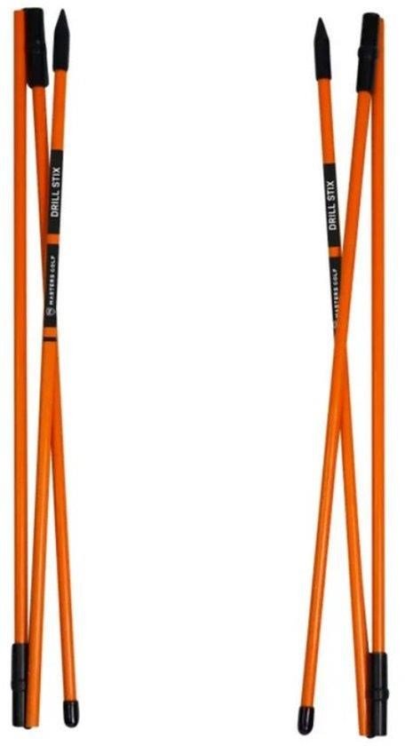 Masters Golf Masters Tri-Fold Drill-Stix träningshjälpmedel, orange