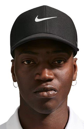 Nike Rise unisex golfkeps, svart