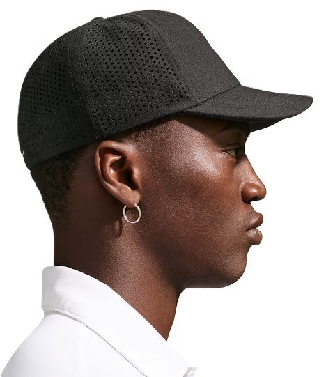 Nike Rise unisex golfkeps, svart