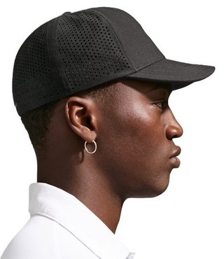 Nike Rise unisex golfkeps, svart