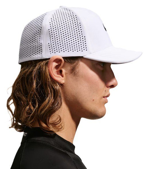 Nike Rise unisex golfkeps, vit