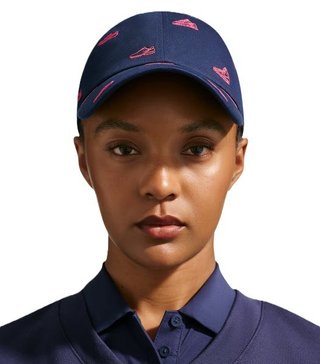 Nike Club golf herr keps, college navy/hot lava