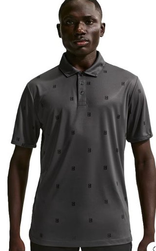 Nike Par herr polo, antracit/svart