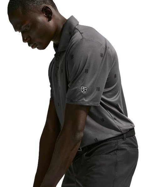 Nike Par herr polo, antracit/svart
