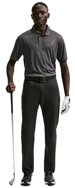 Nike Par herr polo, antracit/svart