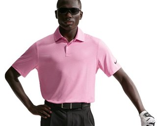 Nike Velocity herr polo, pink foam/peony/black