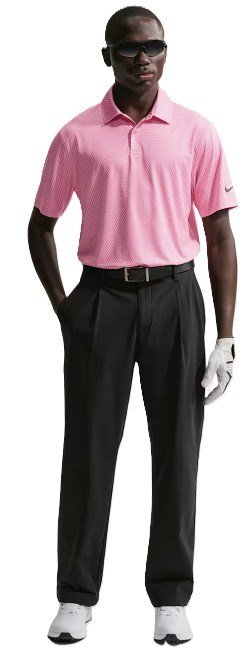Nike Velocity herr polo, pink foam/peony/black