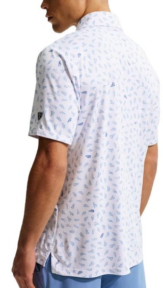 Nike Par herr polo, vit/work blue
