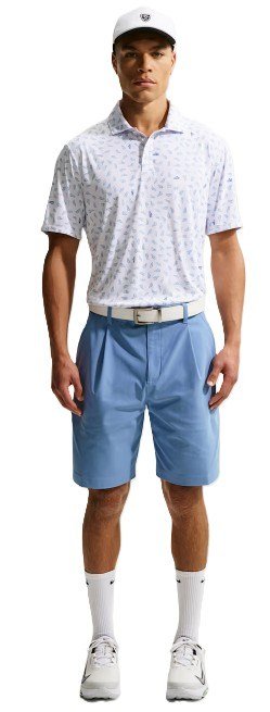 Nike Par herr polo, vit/work blue