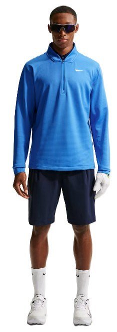 Nike Velocity 1/2-Zip herr sweatshirt, pacific blue/white