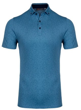 KJUS Lance Printed herr polo, atlas blue
