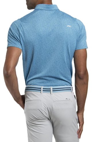 KJUS Lance Printed herr polo, atlas blue