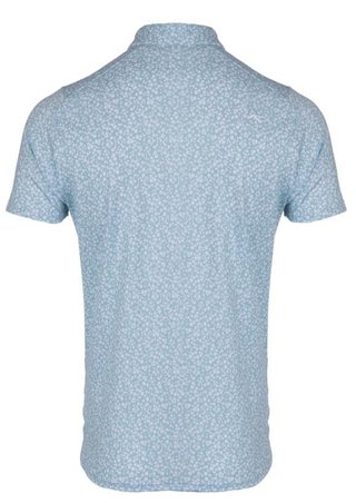 KJUS Lance Printed herr polo, riverbank/white