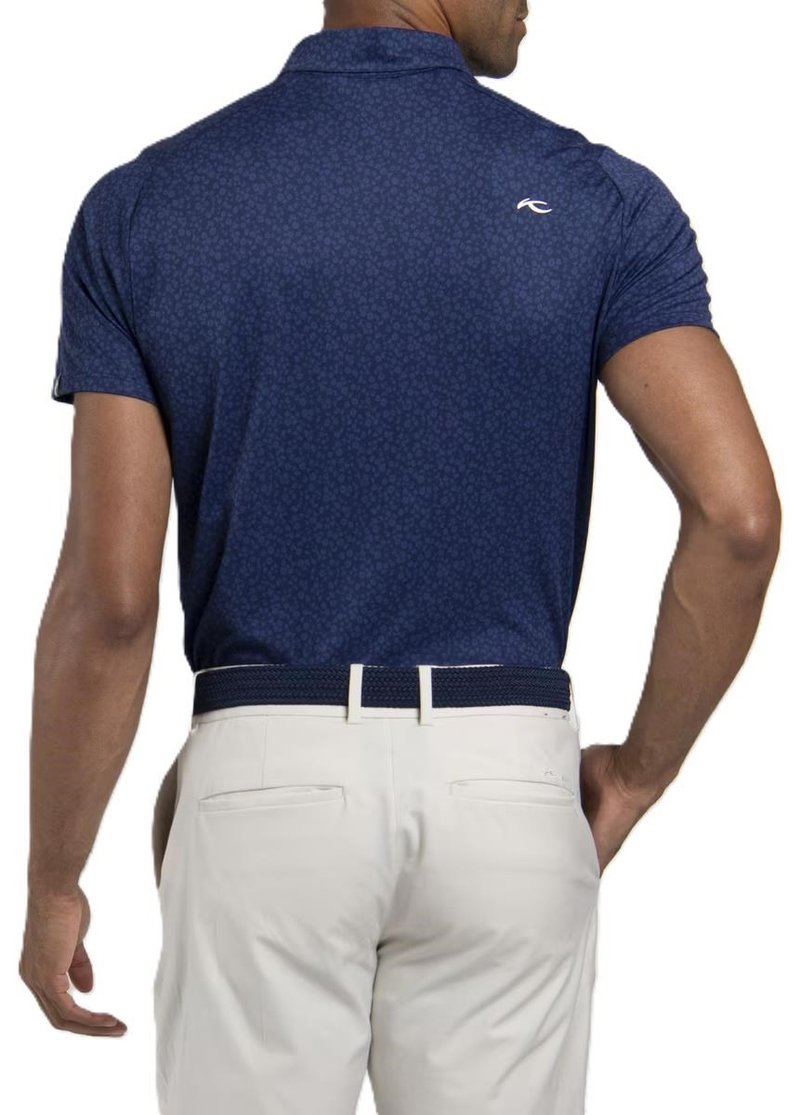 KJUS Lance Printed herr polo, atlanta blue